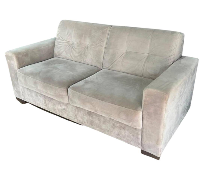 Sofa Individual En Tela de Pana dos Lugares