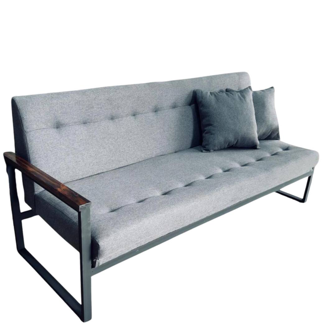 Sofa Tipo Guyi En Tela Con Estructura En Metal